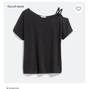 Kaileigh Black one shoulder top - size L
